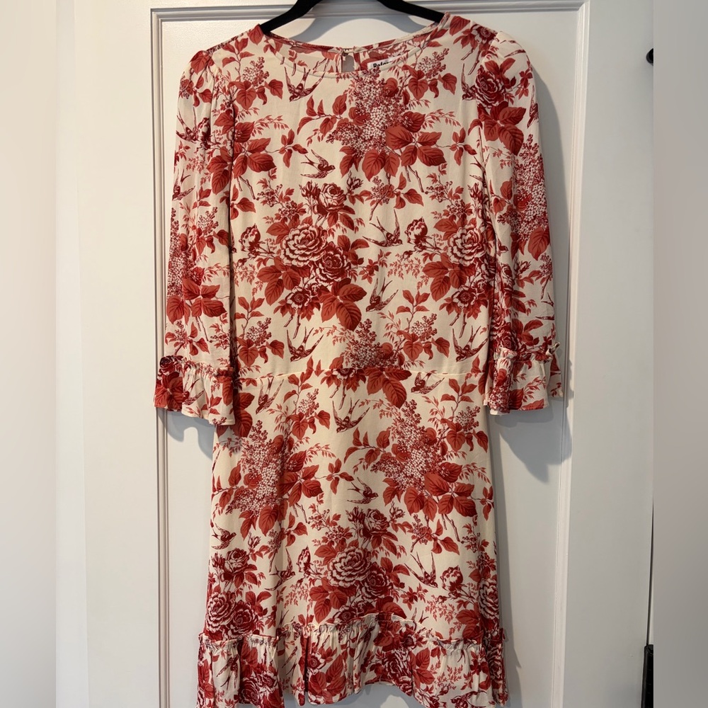 Reformation Doutzen Mini Dress in Red Toile